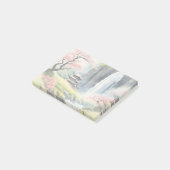 Zen Watercolor Huis Post-It Notitie Post-it® Notes (Schuin)