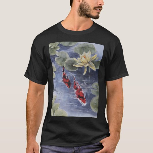 Zen Watertuin Lotus T-shirt (Voorkant)