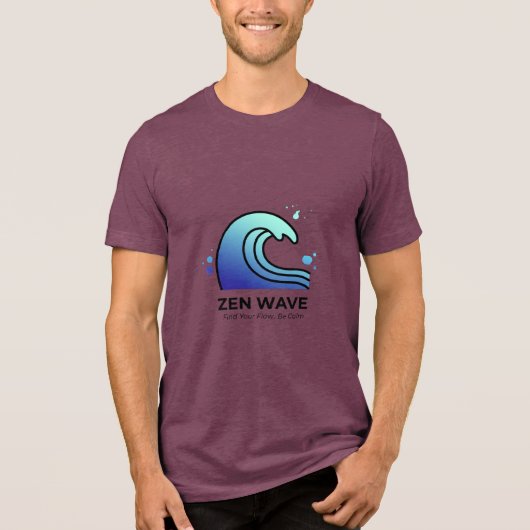 Zen Wave Find Your Flow T-Shirt (Voorkant)