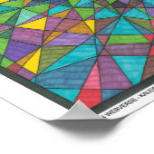 Zen Webverse - Kaleidoscopische druk Poster (Hoek)