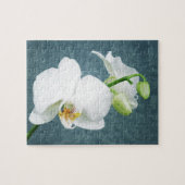Zen White Orchid Flower Legpuzzel (Horizontaal)