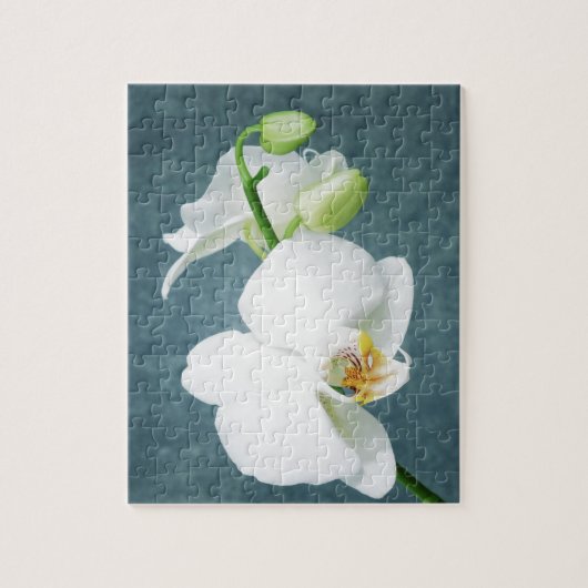 Zen White Orchid Flower Legpuzzel (Verticaal)