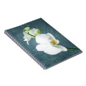 Zen White Orchid Flower Notitieboek (Rechterzijde)