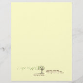 Zen Wind Boom met gele bladeren Briefhoofd (Voorkant)