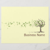 Zen Wind Tree met bladblazer Flyer (Achterkant)