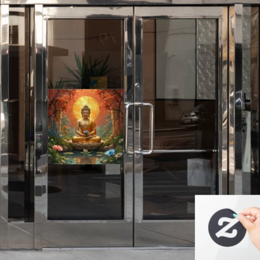 Zen Window Cling Raamsticker (Kantoordeur)
