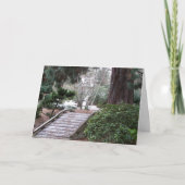 Zen Winter Tuin Landschap Feestdagen Kaart (Voorkant)