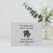 Zen Wisdom - We krijgen wat we geven Briefkaart (Staand voorkant)