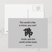 Zen Wisdom - We krijgen wat we geven Briefkaart (Voorkant / Achterkant)