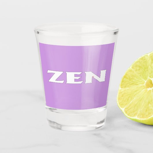 Zen wit lila glas (Voorkant)