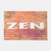 Zen wit riet deurmat (Voorkant)