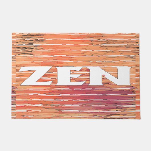 Zen wit riet deurmat (Voorkant)