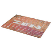 Zen wit riet glas snijplank (Hoek)
