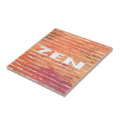 Zen wit riet kleine tegel tegeltje (Zijkant)