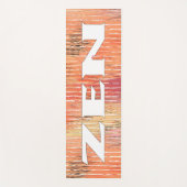 Zen wit riet oefenmat yogamat (Voorkant)