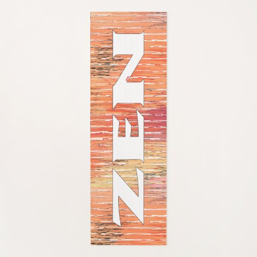 Zen wit riet oefenmat yogamat (Voorkant)