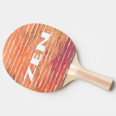 Zen wit riet ping pong paddle tafeltennisbatje (Zijkant)