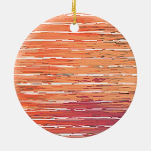 Zen wit riet rond keramisch ornament (Achterkant)