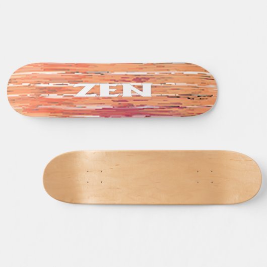 Zen wit riet skateboard (Horizontaal)