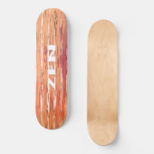 Zen wit riet skateboard (Voorkant)
