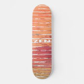 Zen wit riet skateboard (Voorkant)