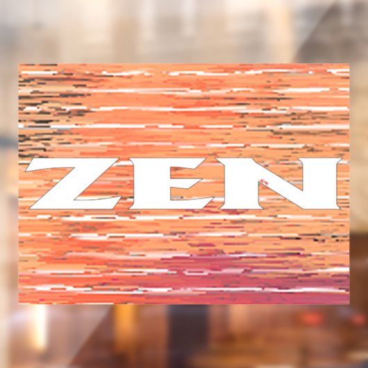 Zen wit riet venster cling raamsticker (Vel 2)