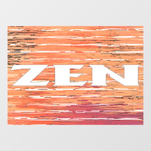 Zen wit riet venster cling raamsticker (Vel)