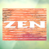 Zen wit riet venster cling raamsticker (Vel 3)