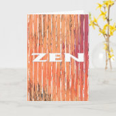 Zen wit riet wenskaart kaart (Gele Bloem)