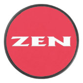 Zen wit rood hockey puck (Voorkant)