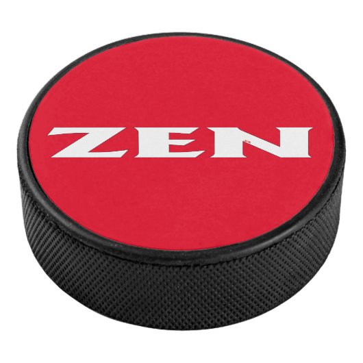 Zen wit rood hockey puck (3/4)