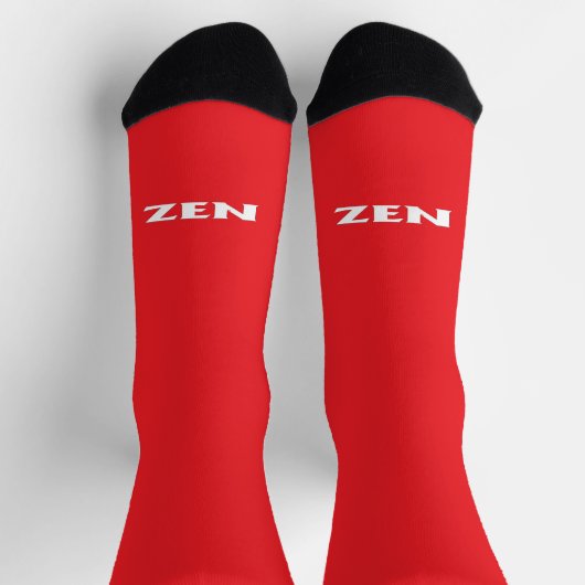 Zen wit rood inkomende premium sokken (Top)