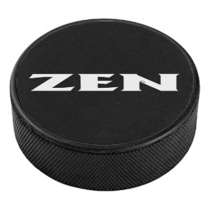 Zen wit zwart hockey puck