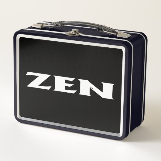 Zen wit zwart lunchbox (Voorkant)