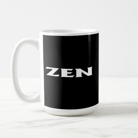 Zen wit zwart mok (Links)