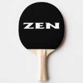 Zen wit zwart ping pong paddle tafeltennisbatje (Voorkant)