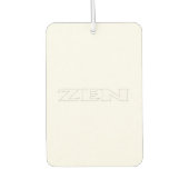 Zen witte auto luchtverfrisser (Voorkant)