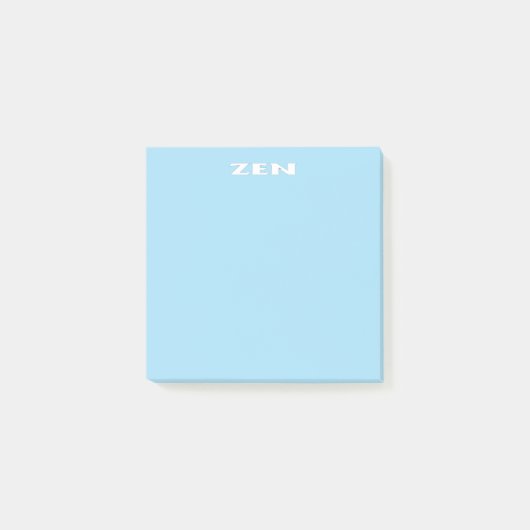 Zen witte blauwe notitieblokken post-it® notes (Voorkant)