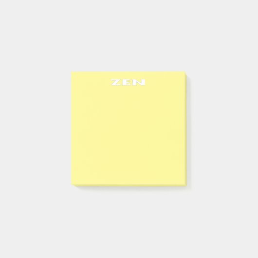 Zen witte gele notitieblokken post-it® notes (Voorkant)