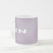Zen witte grijze matte mok (Voorkant links)
