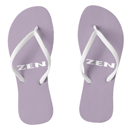 Zen witte grijze teenslippers (Voetbed)