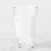 Zen witte lijn witte glazen tumbler (Links)