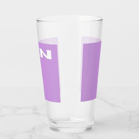 Zen witte lila glazen tumbler (Links)