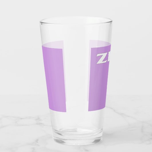 Zen witte lila glazen tumbler (Rechts)