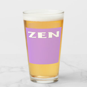 Zen witte lila glazen tumbler