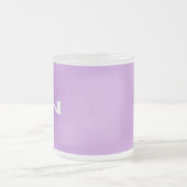 Zen witte lila matte mok (Center)