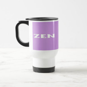 Zen witte lila reismok reisbeker