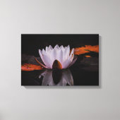 Zen witte lotusbloem canvas afdruk (Voorkant)