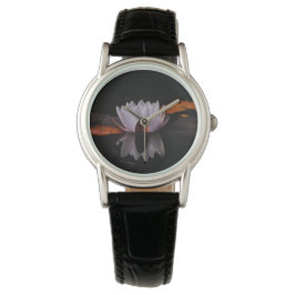 Zen witte lotusbloem horloge