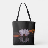 Zen witte lotusbloem tote bag (Achterkant)